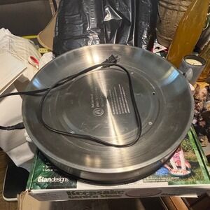 GE Heated Platter Warming Tray Stainless Steel Electric Food Warmer 169149
